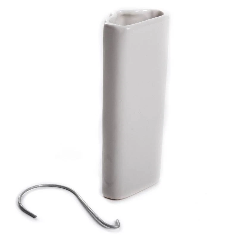 BIRNEPOWER Luftbefeuchter Keramik Verdampfer Verdunster für Rippenheizkörper 0,35L Weiß