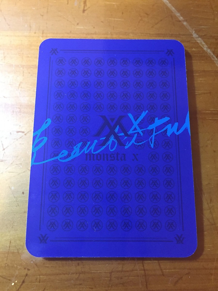 MONSTA X 1st Album Beautiful BESIDE Ver. Wonho Photo Card Official