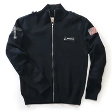 Red Canoe Boeing Flight Cardigan - Navy