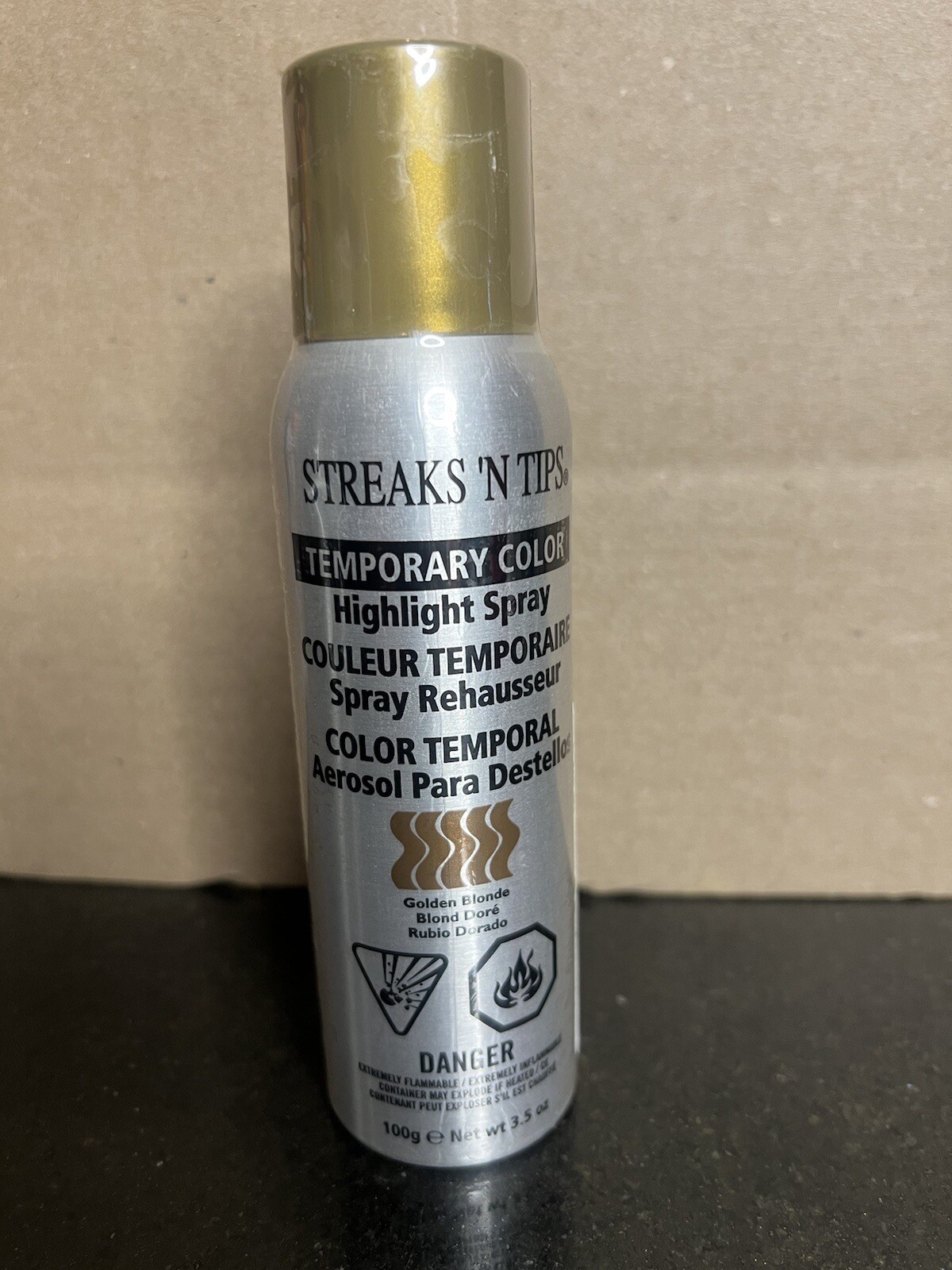 STREAKS ‘N TIPS Temporary Color Highlight Spray Golden Blonde 3.5oz eBay