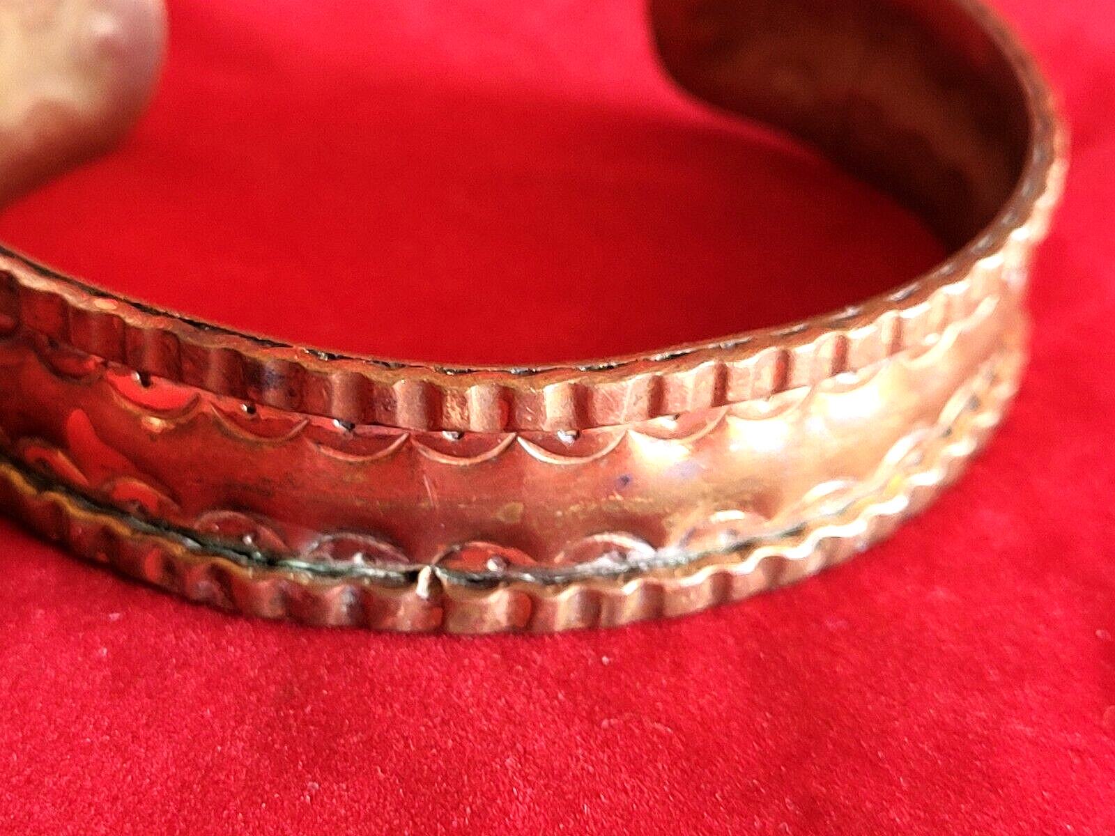 BRACELET-Handmade Solid Copper Cuff Style Bracele… - image 3