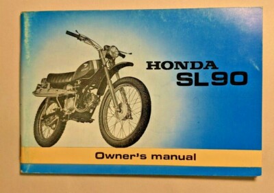 1969 Honda Sl90 Sl 90 Motorcycle Owner S Manual Ebay