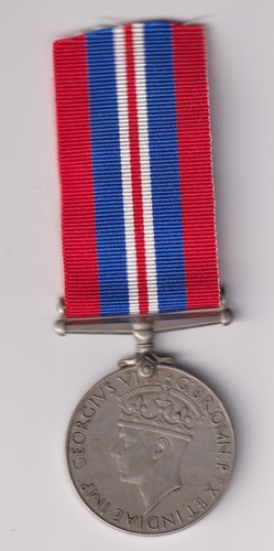 War Service Medal for WWII United Kingdom Great Britain full size