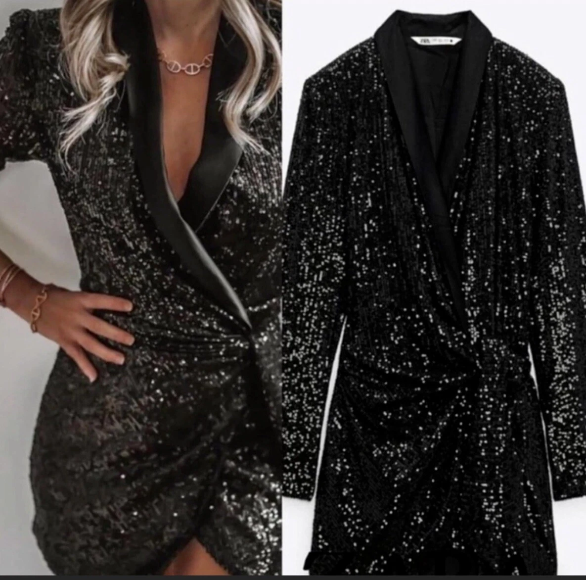 sequin blazer dress