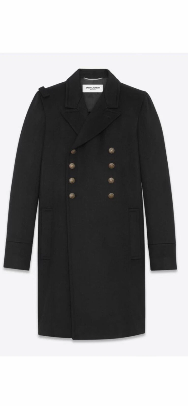 SAINT LAURENT (YSL) Cappotto doppio seno ufficiale Saint Laurent da uomo. 54 44. $3690