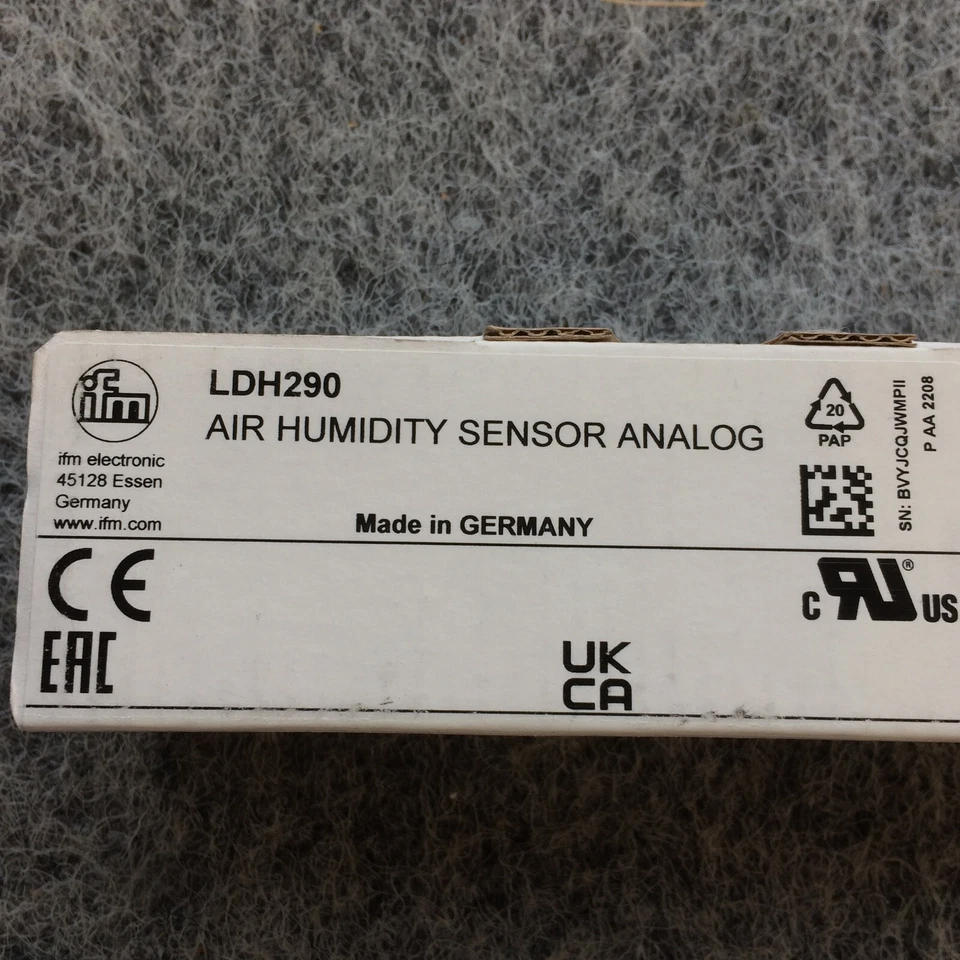 Sensor de humedad de aire analógico IFM LDH290 enlace E/S Alemania NOS (envío el mismo día) Foto 2 de 4