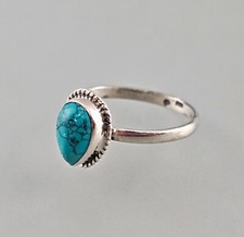 9916220 Turquoise Ring Big 53 925er Silver