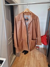 Windsor Lederjacke/Mantel "Braun"