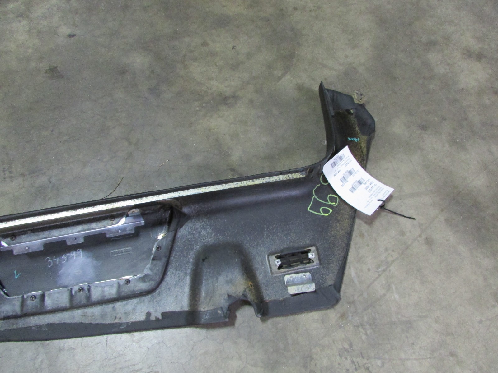 Lamborghini Murcielago, RH, Right Sill Cover Panel, Black Leather, P/N 418854888
