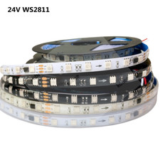 24V WS2811 RGB Led Strip Light 5050 Pixel Addressable 60LED/M 1 IC Control 6 Led