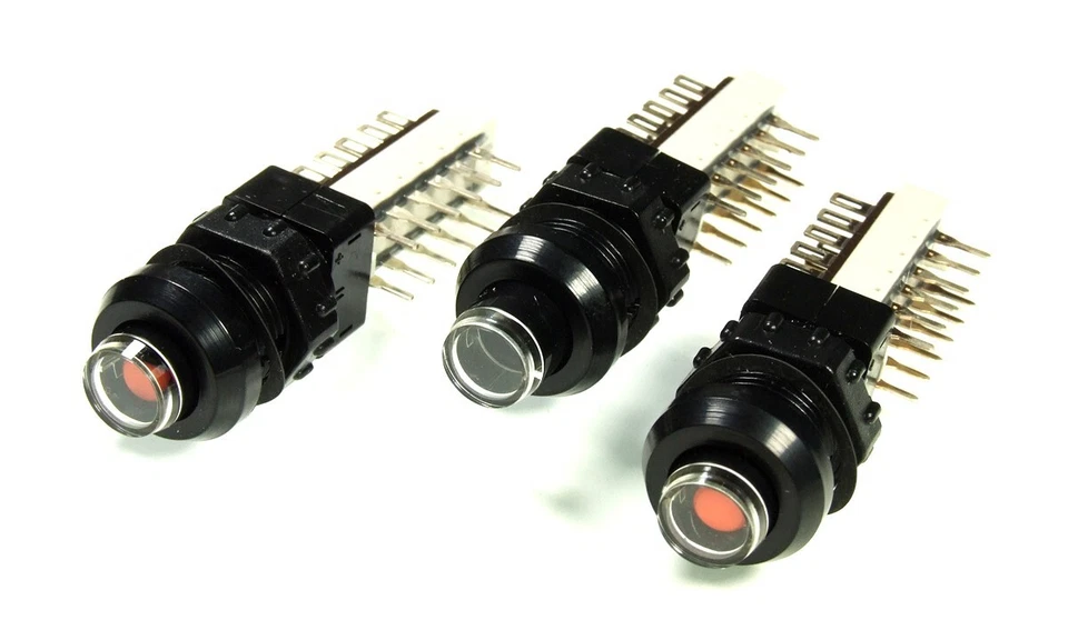 ITT CANNON SCHADOW 4PDT KEY SWITCH / PUSH BUTTONS Sleepy eyes display (lockable) (1 pcs)