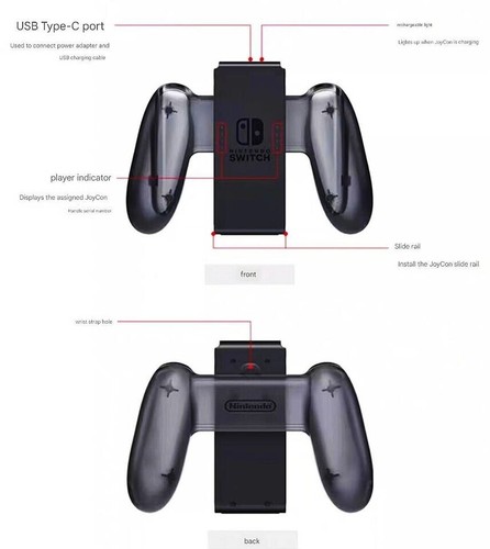 Genuine Charging Grip Stand for Nintendo Switch Joy-Con from Japan, Free Postage - Picture 8 of 9
