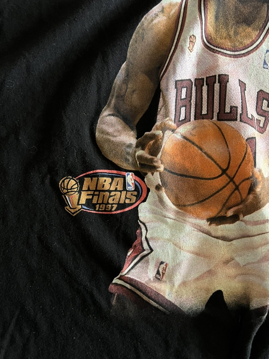 Mitchell & Ness Chicago Bulls Mens Black T Shirt Dennis Mitchell & Ness Chicago Bulls Mens Black T Shirt Dennis