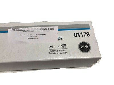3M 01179 RED 180 Grit HOOKIT FILE BOARD - SHEETS - 2-3/4