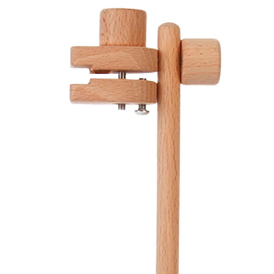 Embroidery Frame Lap Stand Arts Crafts Projects DIY Wooden Cross Rack - Image 4 of 4