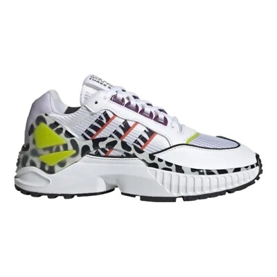 Adidas ZX Wavian Cloud White/Purple Tint/True Orange Womens 8.5