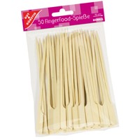50X Fingerfood SpießE Sticks Picker Bambus Holz 15Cm Grill Cocktail KäSe Party