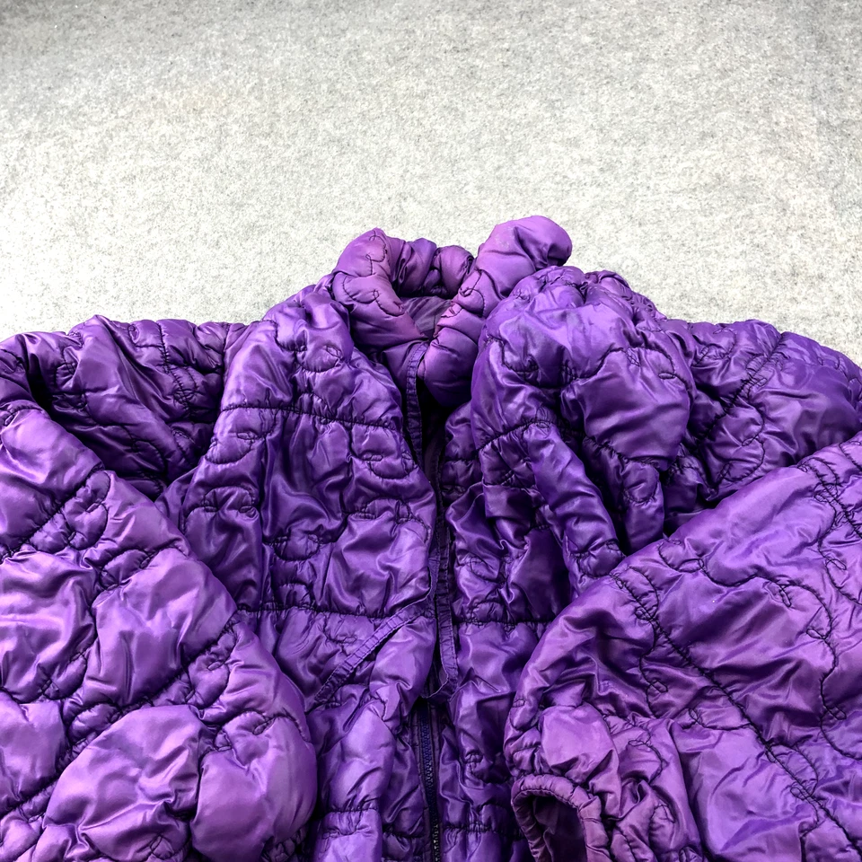 Chaqueta Jay Stone vintage para mujer XL púrpura cremallera completa acolchada aislada Foto 4 de 4