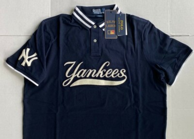 Polo Ralph Lauren Men's Classic Fit MLB YANKEES Polo Shirt, Navy