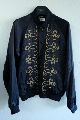 Saint Laurent Paris Napoleon Jacket Gold Souvenir Teddy Hedi