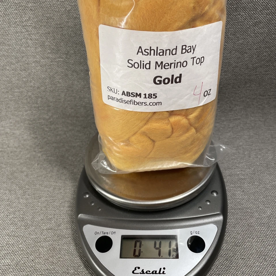 Yellow MIX Wool Merino Top Roving Fiber Solid Colors Spinning Felting 4 x 4oz Ea - Image 4 of 4