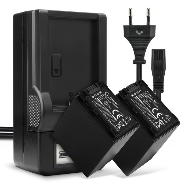 2X Akku FüR Sony HDR-CX510 DCR-SX22 DCR-SR68 DCR-SX53 3300Mah + LadegeräT-image