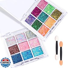 FANDAMEI 18-Color Face Glitter, Body Glitter Hair Glitter for Glitter Makeup,