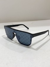 LOUIS VUITTON Men's LV Waimea Monogram Sunglasses Black Plastic Accessary Auth