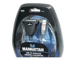 MANHATTAN DB25 PARALLEL PRINTER TO USB CONVERTER 336581 C3-8