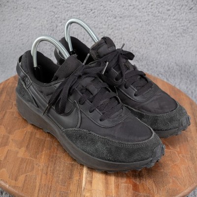 Nike Waffle Debut Triple Black Athletc Shoes Mens 6.5 Wmns 8 Sneakers DH9522-002