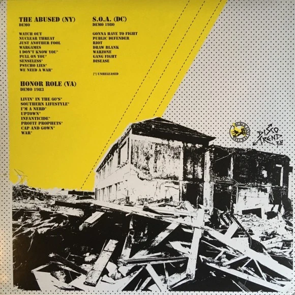 V/A - DEMOLITION I LP (HARDCORE 1980-1983) HONOR ROLE / THE ABUSED / S.O.A. - Bild 2 von 2