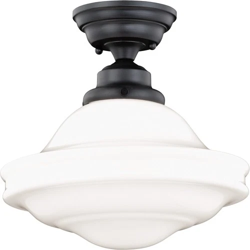 Vaxcel Lighting C0176 Huntley 1 Light 12"W Semi-Flush Ceiling - Bronze - Picture 1 of 12
