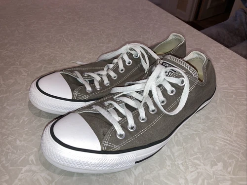 SCARPE SNEAKERS GRIGIO CONVERSE CHUCK TAYLOR ALLSTAR UOMO 9 DONNA 11
