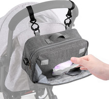 Small Diaper Bag Stroller Bag Diaper Organizer Caddy for Diapers with Insulated