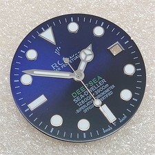 28.5mm DEEPSEA Watch Dial Ice Blue Luminous for 8215 2836 Movement Watch Parts