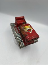 Vintage 1960's Tiger Tractor Tin Litho Friction Cranked Power NEAT COLLECTOR