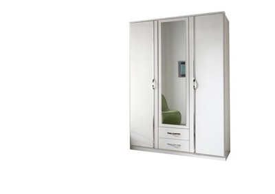 Spiegelschrank Duo 3-türig 2 Schubladen weiß