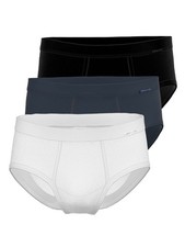 Ammann 3er Pack Slip mit Eingriff Feinripp Premium |5-8, weiß/blau/schwarz