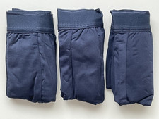 Lot of 3 Microfiber Boxer Briefs John Adams Size M, Dark Blue, BNIB!