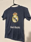 FC Barcelona Real Madrid Shirt Youth Medium Soccer Futbol M Navy Blue Gold — photo 2