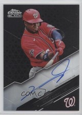 2020 Topps Chrome Black Chrome Black Auto Victor Robles #CBA-VR Auto fm0