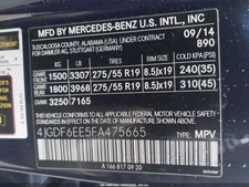 Wheel 166 Type Gl350 19x8-12 Fits 13-16 Mercedes Gl-class 1034115