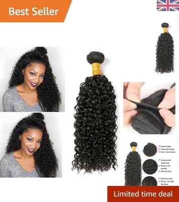 Natürliche schwarze versaute lockige Haare Bündel - 100g reines Haar für mühelosen Stil