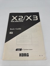KORG X2 / X3 Synthesizer Workstation Original Basic Guide Owner's Manual.