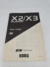 KORG X2 / X3 Synthesizer Workstation Original Basic Guide Owner's Manual.