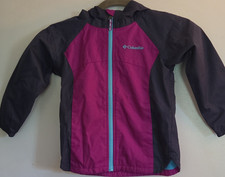 Columbia Toddler 4T Colorblock Hooded Full Zip Jacket Pink Black Blue