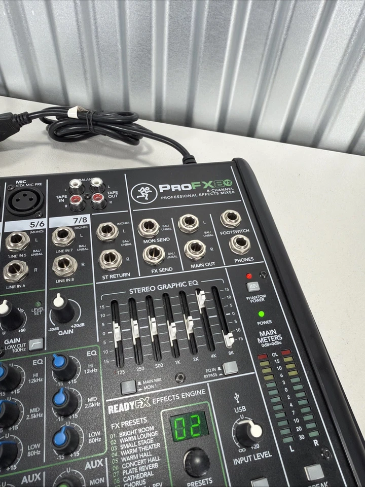 Mackie PROFX8V2 8-Channel Professional Effects Mixer - Working! - Image 3 of 4