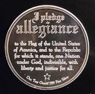 Pledge of Allegiance Eagle USA Bullion Rare Vtg-0.999 Silver 1 Ounce Oz Art Coin