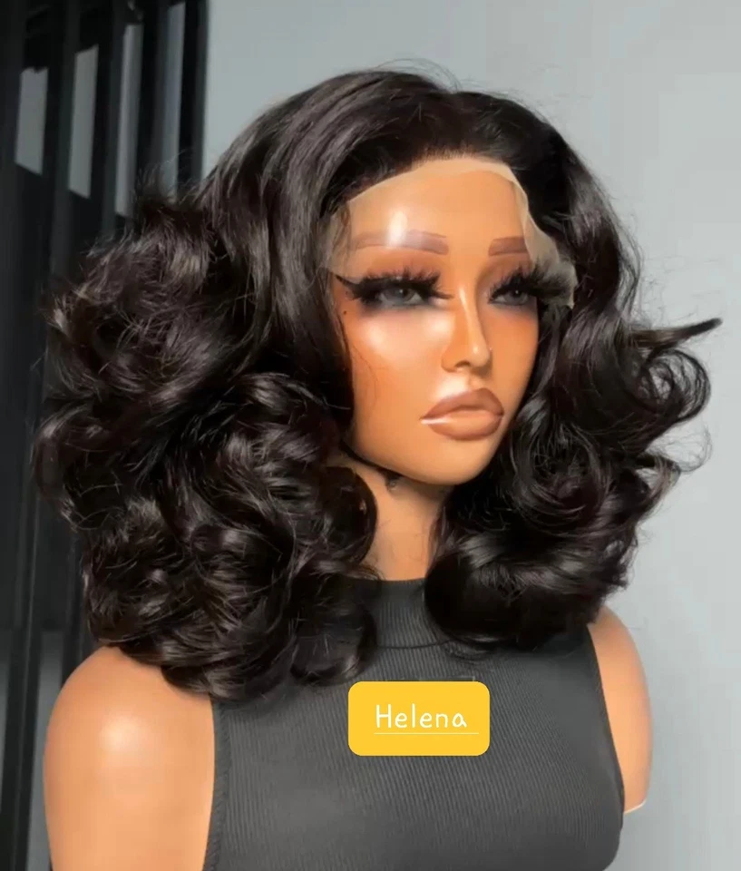 100% Vietnamese Human Hair, SDD, 4x6 Transparent Lace Wig, Bouncy, 250% Density - Image 2 of 3