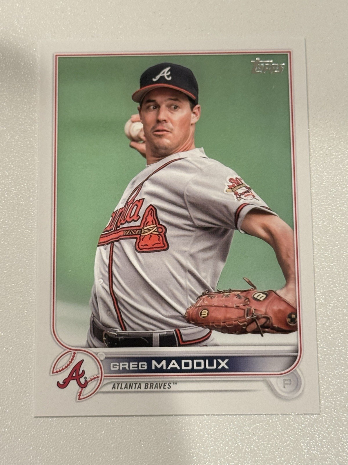 2022 Topps Update Greg Maddux SP Variation #US31 Braves/HOF